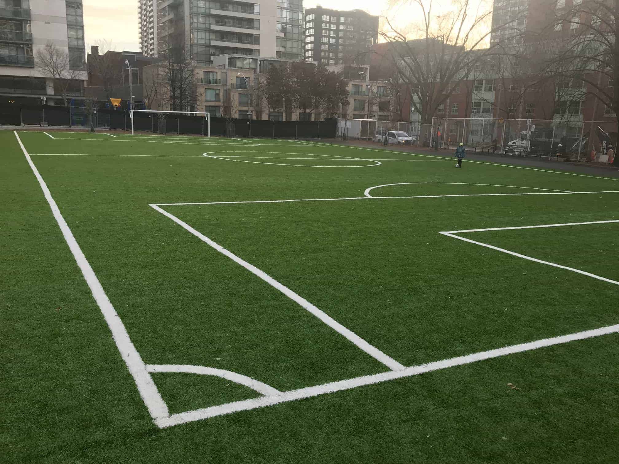 Church Street Public School Artificial Turf Sports Field Toronto by Lazy Lawn